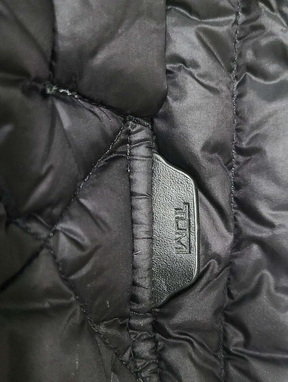 Tumi Pax Vintage Down Vest Jacket Black Unisex Women's M Men's S F77144 RDS - Picture 10 of 15